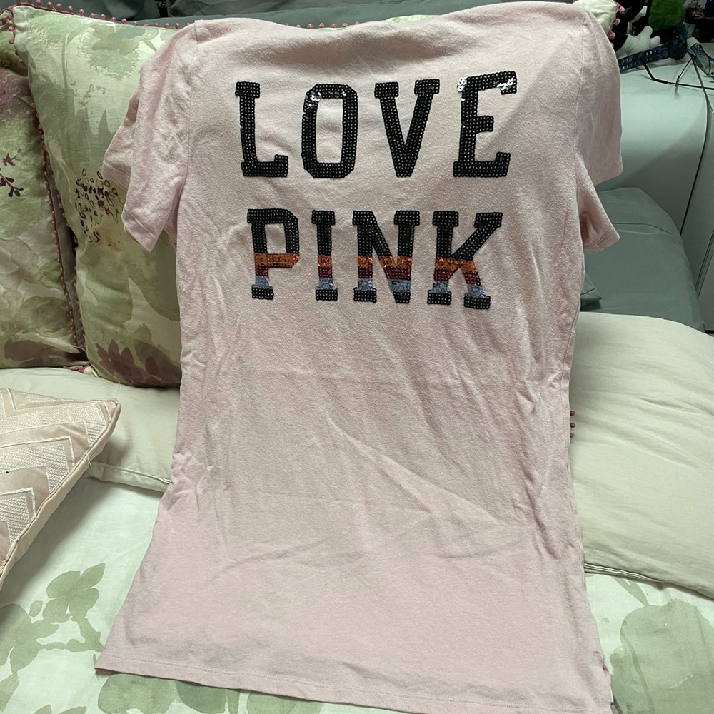 VS PINK ombre bling top